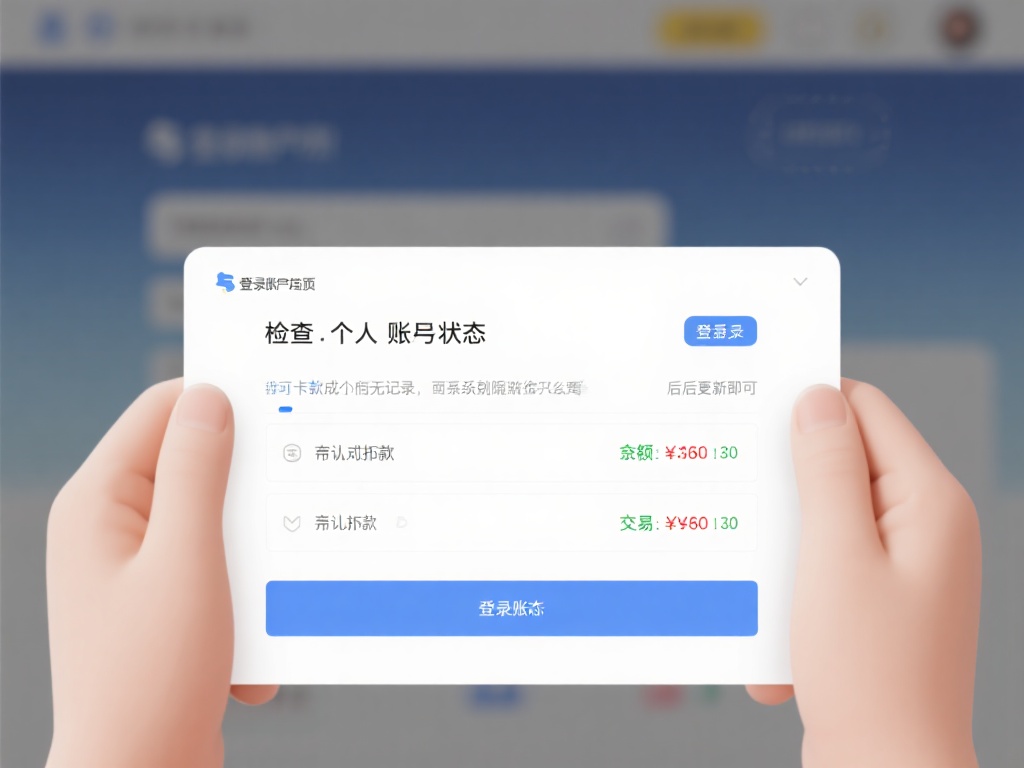 检查个人账户状态：登录账户后，仔细查看余额和交易记